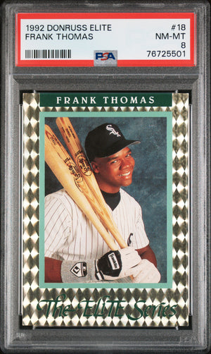 1992 Donruss #18 Frank Thomas The Elite Series PSA 8 #/10000