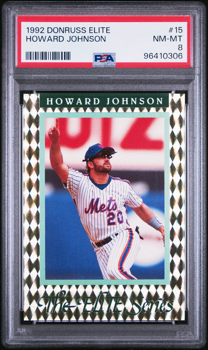 1992 Donruss #15 Howard Johnson The Elite Series PSA 8 #/10000