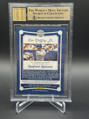 2017 Donruss #SIG-KG Ken Griffey Jr. Significant Signatures Green /3 BGS 9.5