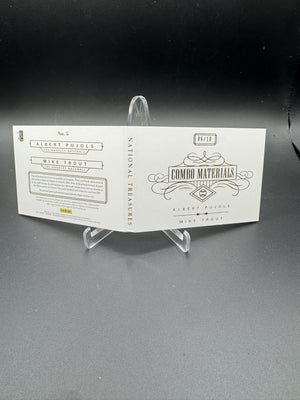 2014 National Treasures Albert Pujols / Mike Trout Combo Materials /10
