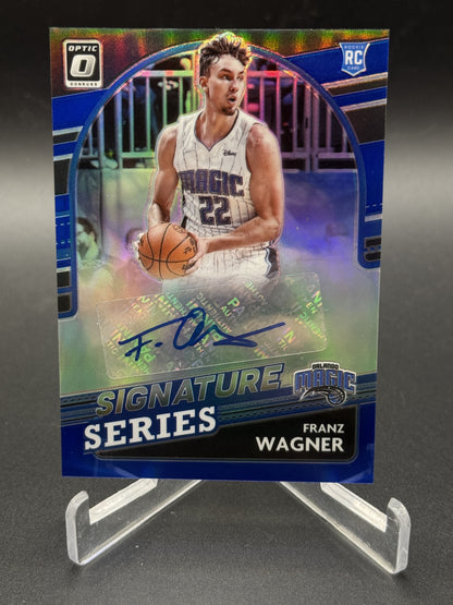 2021-22 Donruss Optic #SS-FWG Franz Wagner Rookie Signature Series Blue #/25