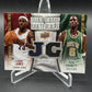 2009-10 Upper Deck #DG-LK LeBron James / Kevin Garnett Dual Game Materials