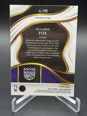 2023-24 Panini Select #249 De'Aaron Fox Elephant Prizms