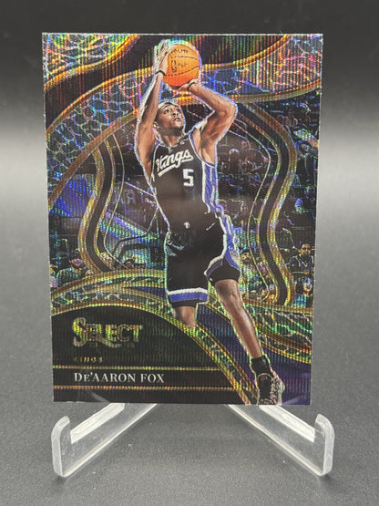 2023-24 Panini Select #249 De'Aaron Fox Elephant Prizms