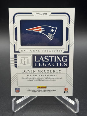 2024 Panini National Treasures #LL-DMY Devin McCourty Lasting Legacies #/99