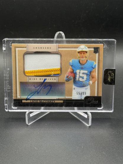 2024 Panini One #109 Ladd McConkey Rookie Patch Auto #/99