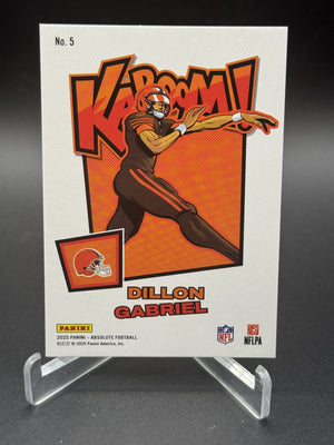 2025 Panini Absolute #5 Dillon Gabriel Kaboom! Horizontal