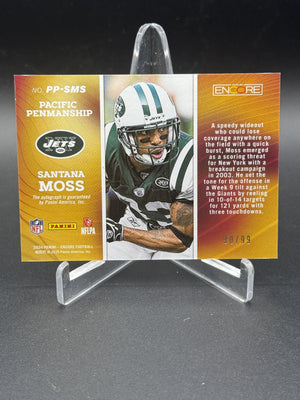 2024 Panini Encore #PP-SMS Santana Moss Pacific Penmanship #/99