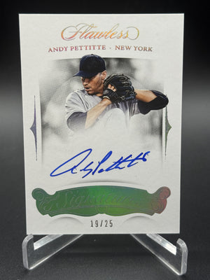 2018 Panini Flawless #FS-AP Andy Pettitte Flawless Signatures #/25