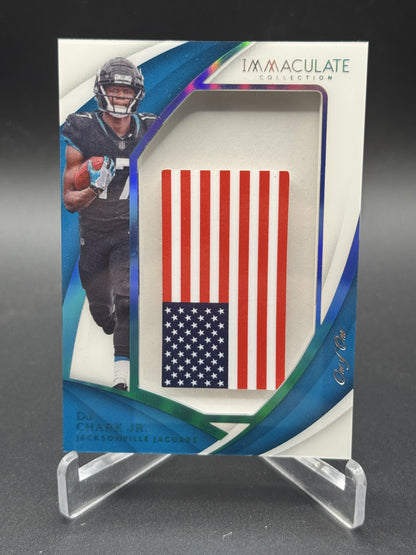 2018 Panini Immaculate Collection #HL-17 DJ Chark Jr. Rookie Helmet Flag #/1