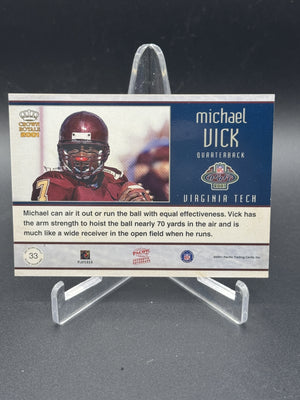2001 Pacific Crown Royale #33 Michael Vick Rookie Signatures #/100