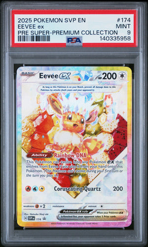2025 Pokemon Scarlet & Violet Promo #174 Eevee ex Super Premium PSA 9