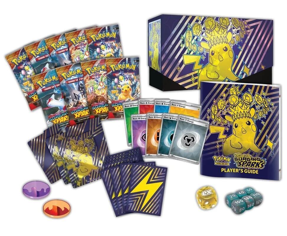 pokemon sv08 card list Pokemon Surging Sparks Elite Trainer Box