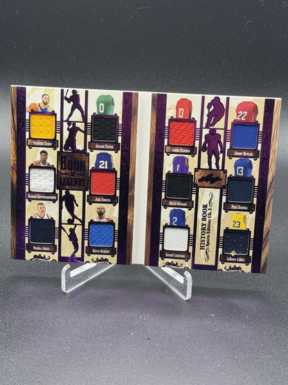 Leaf Book of Legends Curry / Lebron / Jokic / KD / Giannis Game Used Jersey /10