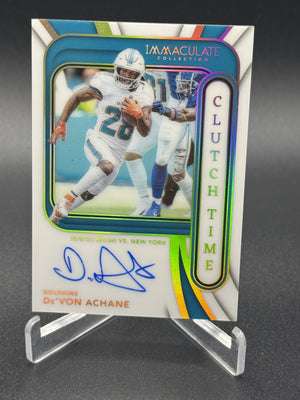 2025 Panini Immaculate #CTS-DAE De'Von Achane Clutch Time Auto /49