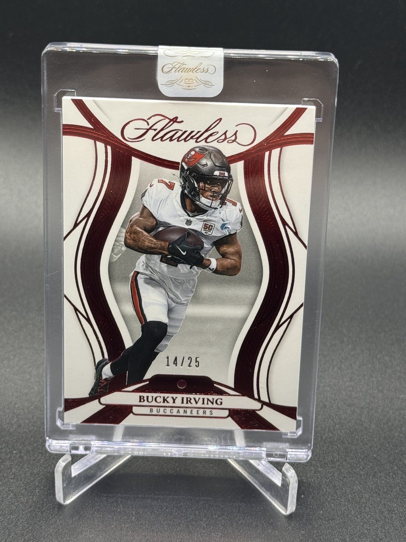 2025 Panini Flawless #52 Bucky Irving Ruby #/25