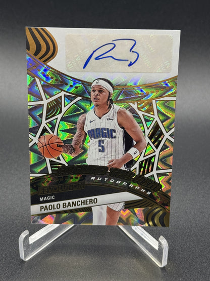 2024-25 Panini Revolution Paolo Banchero Around the Rim Auto Impact /100