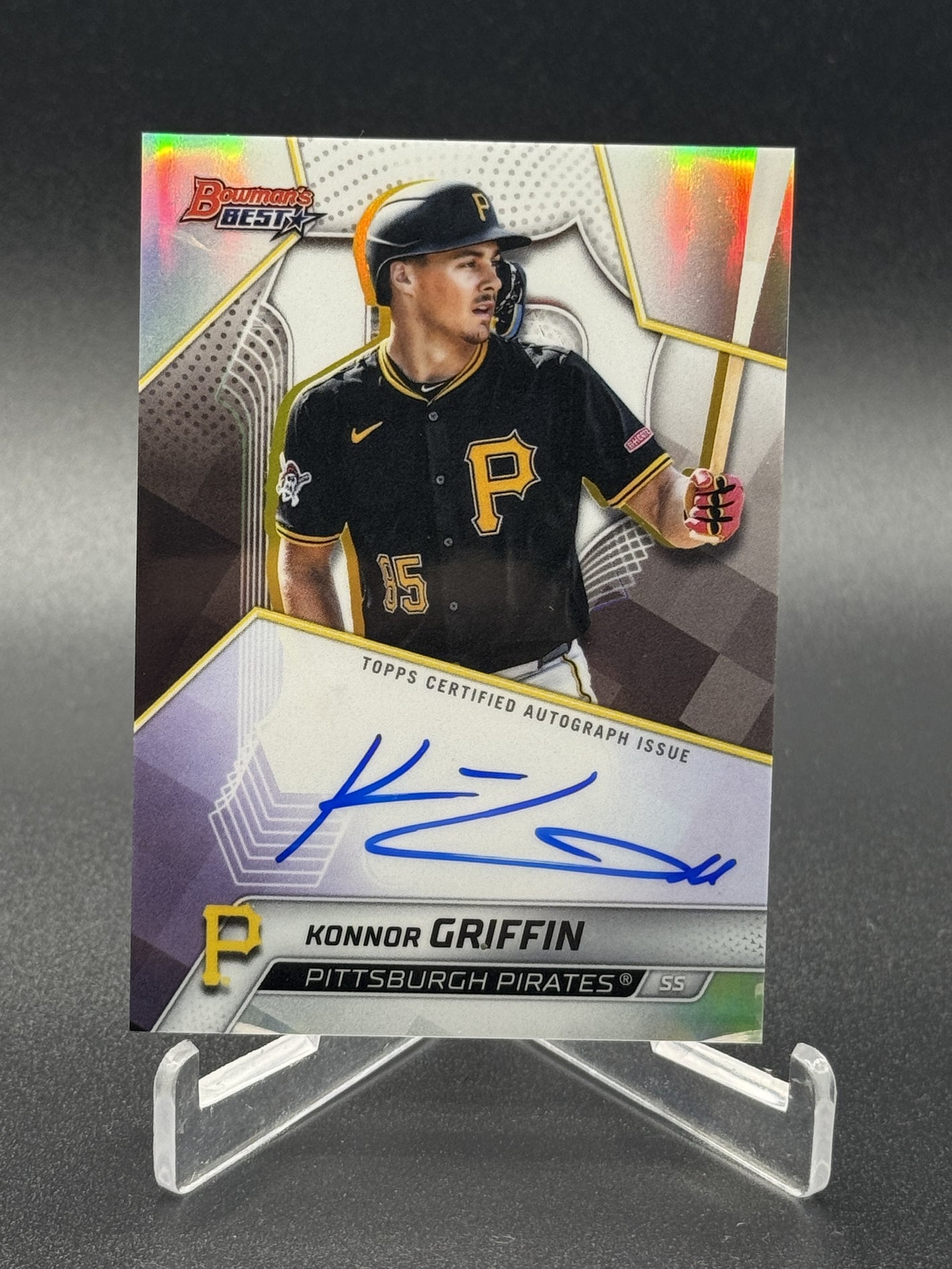 2025 Bowman's Best #B25-KG Konnor Griffin Best of 2025 Autographs Refractor