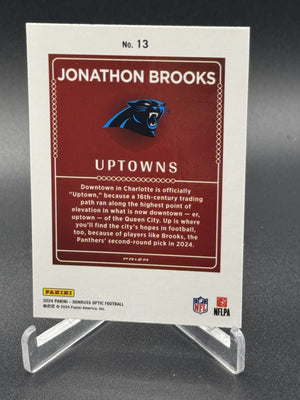 2024 Donruss Optic #13 Jonathon Brooks Rookie RC Uptowns