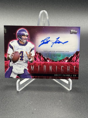 2024 Topps Midnight #HZS-BF Brett Favre Horizon Signatures Twilight #/99