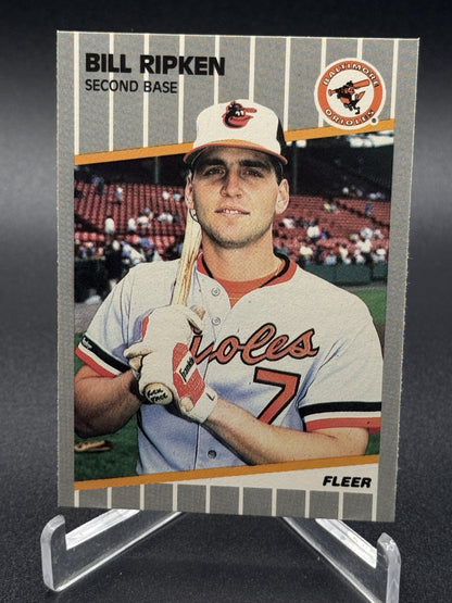 1989 Fleer #616a Bill Ripken FF Error F** Face