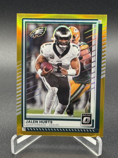 2025 Donruss Optic #14 Jalen Hurts Gold #/10