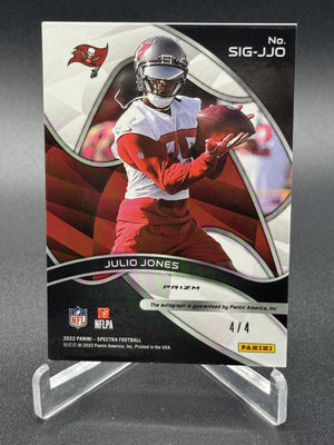 2022 Panini Spectra #SIG-JJO Julio Jones Signatures Neon Marble #/4