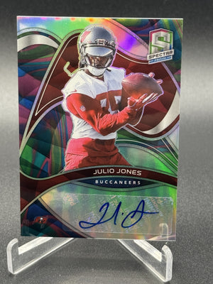 2022 Panini Spectra #SIG-JJO Julio Jones Signatures Neon Marble #/4