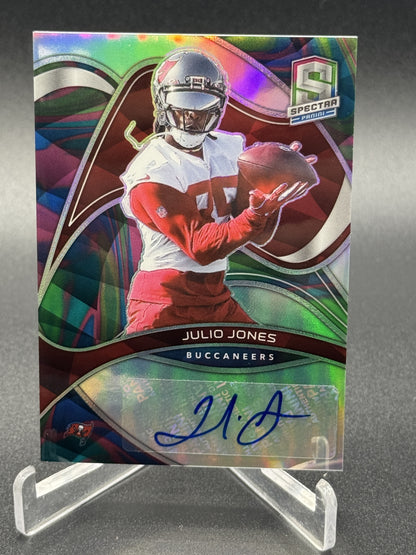 2022 Panini Spectra #SIG-JJO Julio Jones Signatures Neon Marble #/4