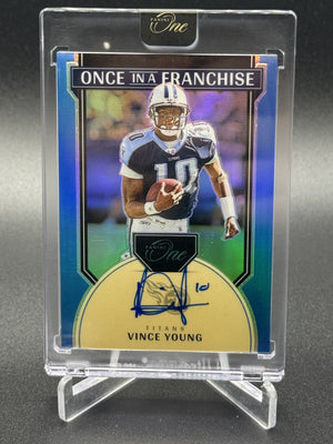 2024 Panini One #345 Vince Young Once in a Franchise Platinum Auto /5