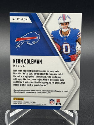 2024 Panini Phoenix #RS-KCN Keon Coleman Rookie Silhouettes Blue #/49