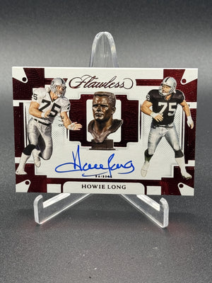 2022 Panini Flawless Howie Long Career Progressions Auto Ruby /8