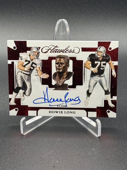 2022 Panini Flawless Howie Long Career Progressions Auto Ruby /8