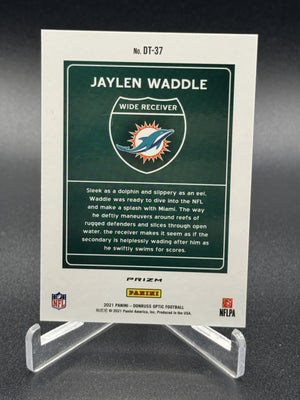 2021 Donruss Optic #DT-37 Jaylen Waddle Downtown!