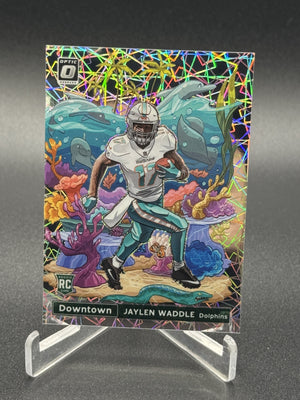 2021 Donruss Optic #DT-37 Jaylen Waddle Downtown!