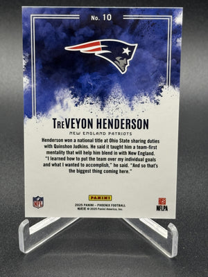 2025 Panini Phoenix #10 TreVeyon Henderson Rookie RC Color Blast