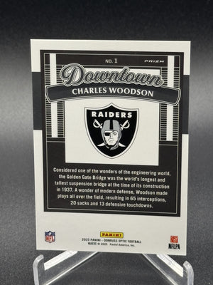 2025 Donruss Optic #1 Charles Woodson Downtown Legends