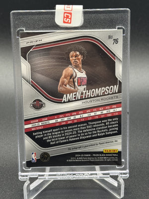 2024-25 Panini Prizm Black #76 Amen Thompson Auto