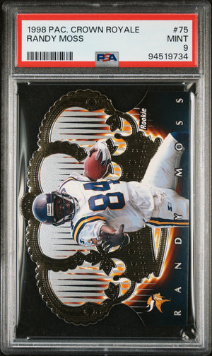 1998 Pacific Crown Royale #75 Randy Moss Rookie RC PSA 9