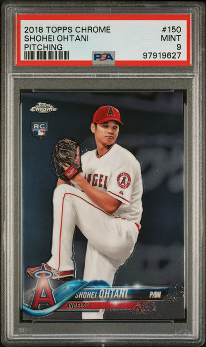 2018 Topps Chrome #150 Shohei Ohtani Rookie RC PSA 9