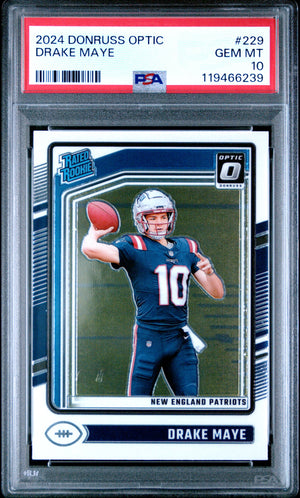 2024 Donruss Optic #229 Drake Maye PSA 10