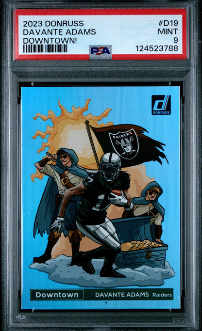 2023 Donruss #D-19 Davante Adams Downtown! PSA 9