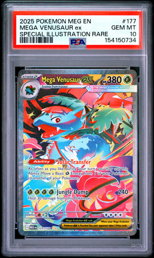 Pokemon ME01: Mega Evolution #177 Mega Venusaur ex SIR PSA 10