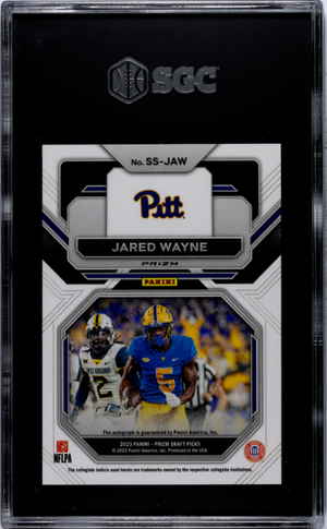 2023 Panini Prizm Draft Picks Jared Wayne Auto Red Ice Prizm SGC 9.5 WC