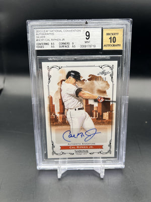 2013 Leaf National Convention #NCR1 Cal Ripken Jr. /20 Silver Auto BGS 9.0 WC
