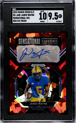 2023 Panini Prizm Draft Picks Jared Wayne Auto Red Ice Prizm SGC 9.5 WC