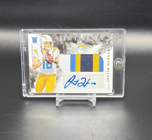 2020 Panini Origins Justin Herbert Rookie Patch Auto RPA #103 WC