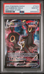 2022 Pokemon Brilliant Stars #TG23 Full Art Umbreon Vmax PSA 10 WC