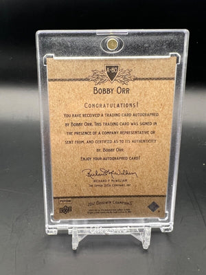 2012 Upper Deck Bobby Orr On Card Auto #A-BO WC