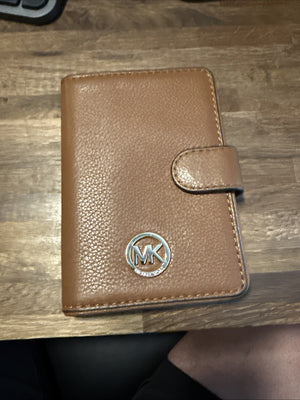 Michael Kors Brown Leather Passport Wallet